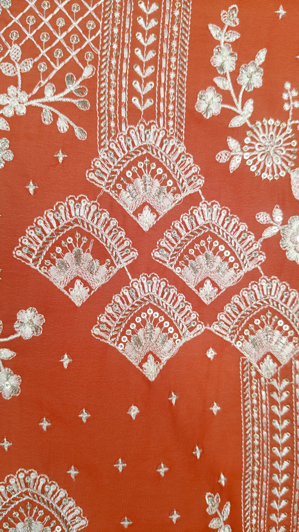 Orange Colour Kurta Set With Stole(ME-MKUS_AM 2866)
