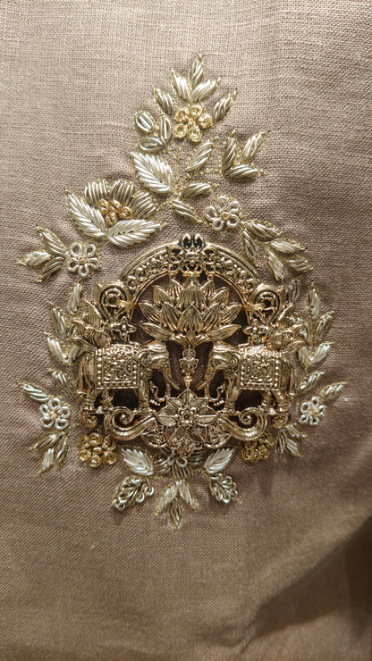 Beige Colour Bundi Set(ME-MBUS_SB 1212)