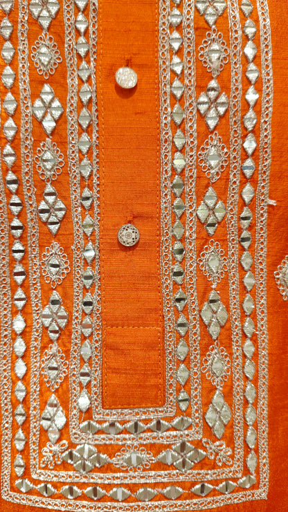Orange Colour Kurta Set(ME-MKUS_5624)