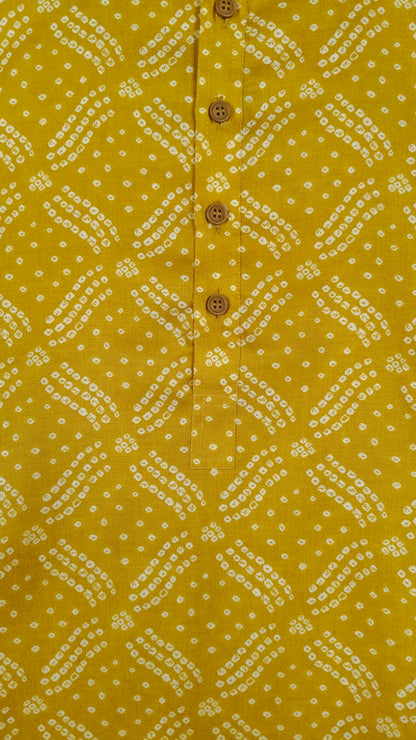 Yellow Colour Kurta Set(ME-MKUS_3957 A)