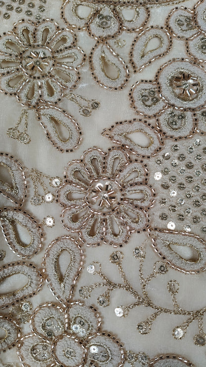 Cream Colour Plazo Set(GE-GPZS_6808)