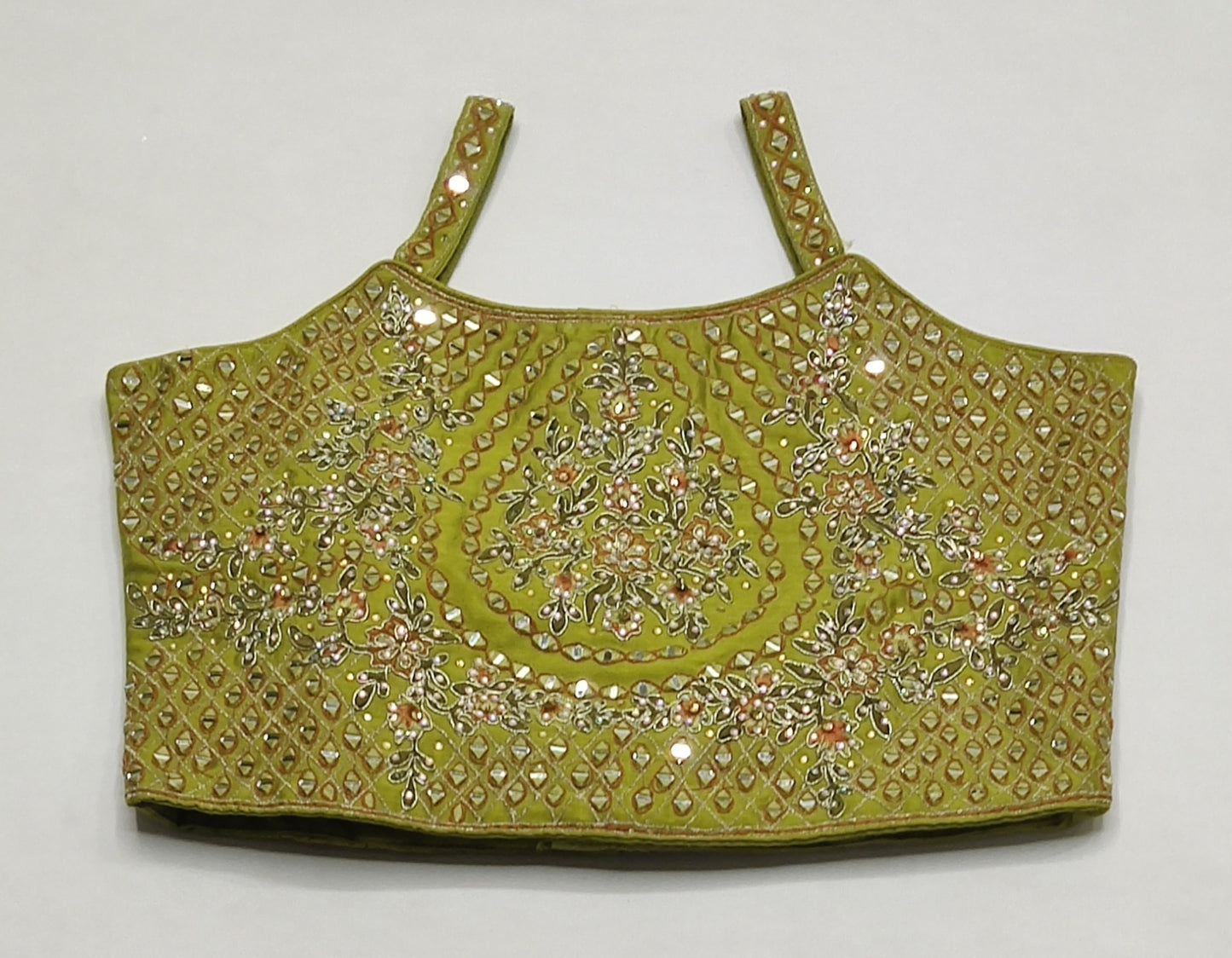 Green Colour Ghaghra Choli(GE-GGHC_5174)