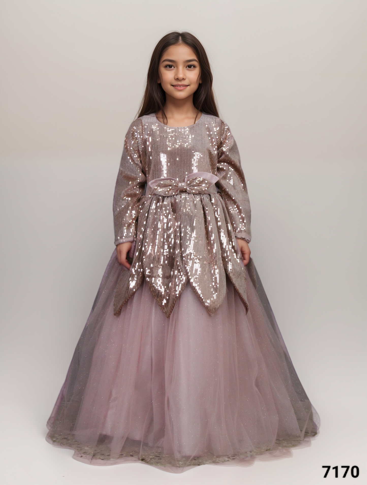 Dusty Grey Colour Gown(GE-GGWN_7170)