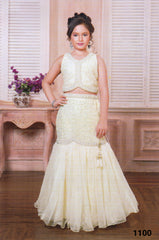 Cream Colour Ghaghra Choli(GE-GGHC_1100)