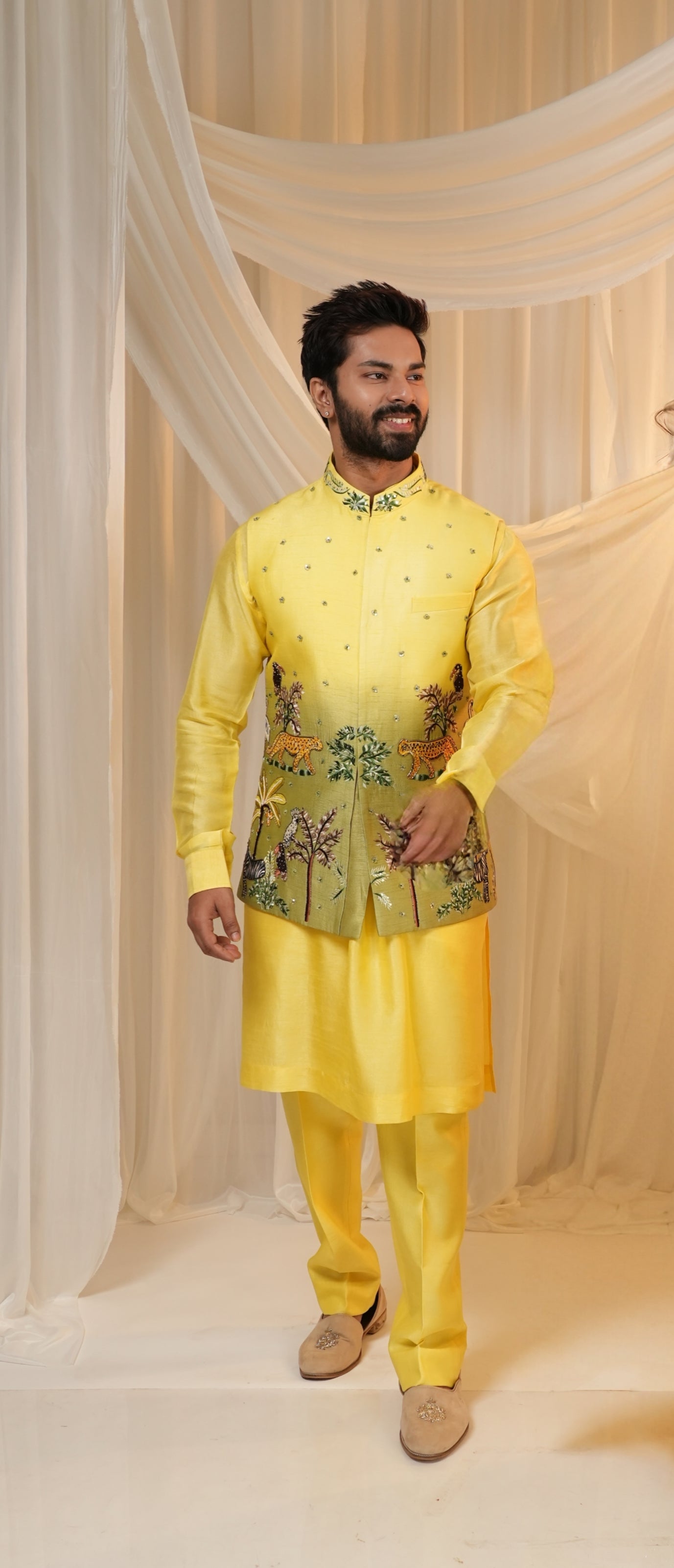 Yellow Colour Bundi Set(ME-MBUS_ZBJS 042)