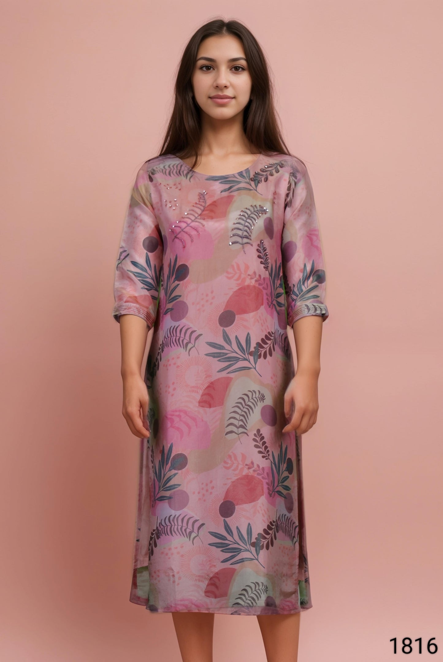 Pink Colour Kurti (LC-WKIC_1816)