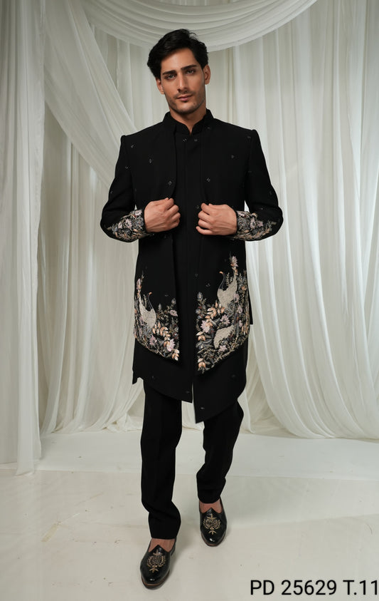 Black Colour Indo Western(ME-MINW_PD25629T.11)