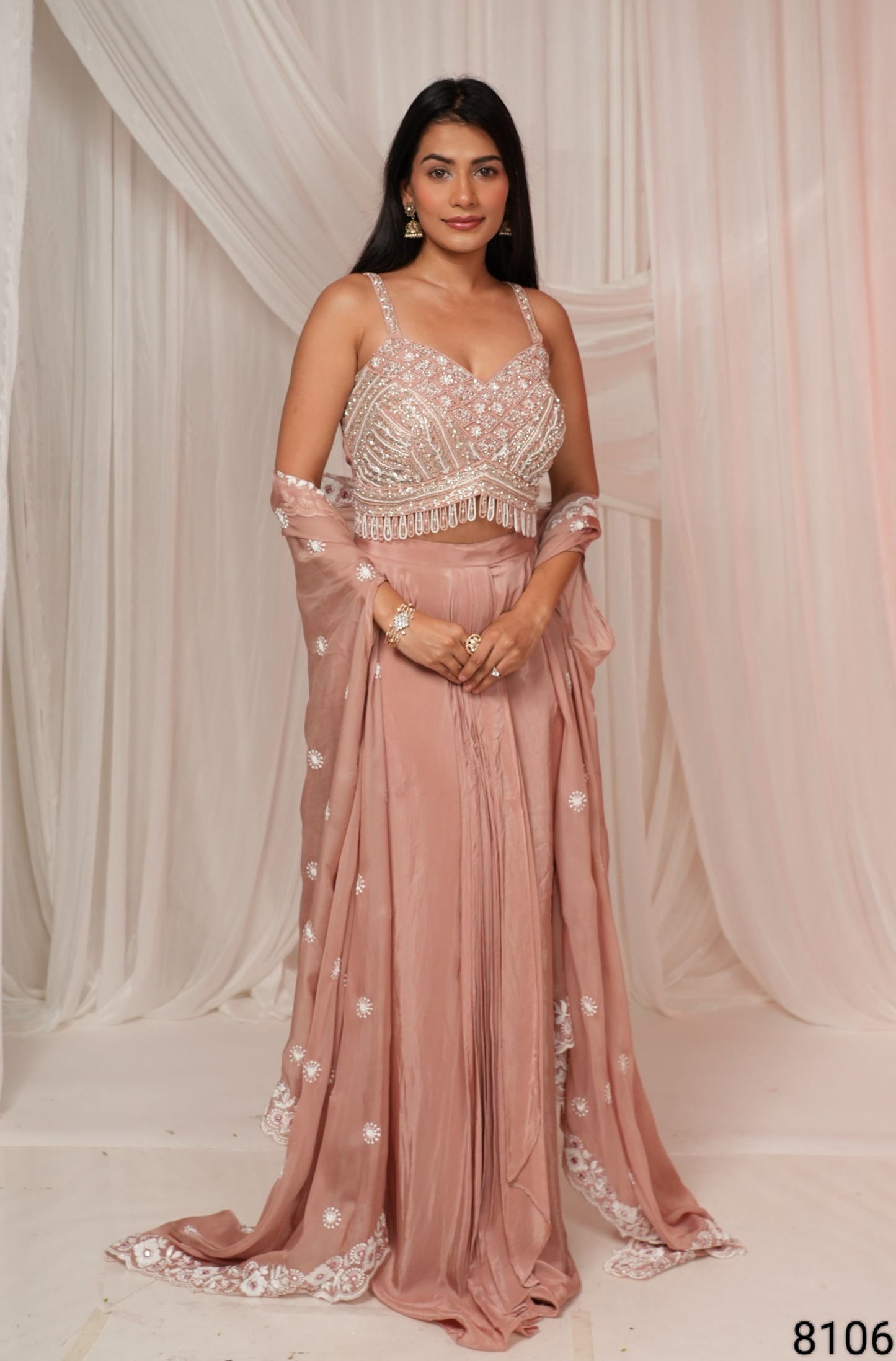 Multi Colour Skirt Plazo Set(LE-WPZS_8106)