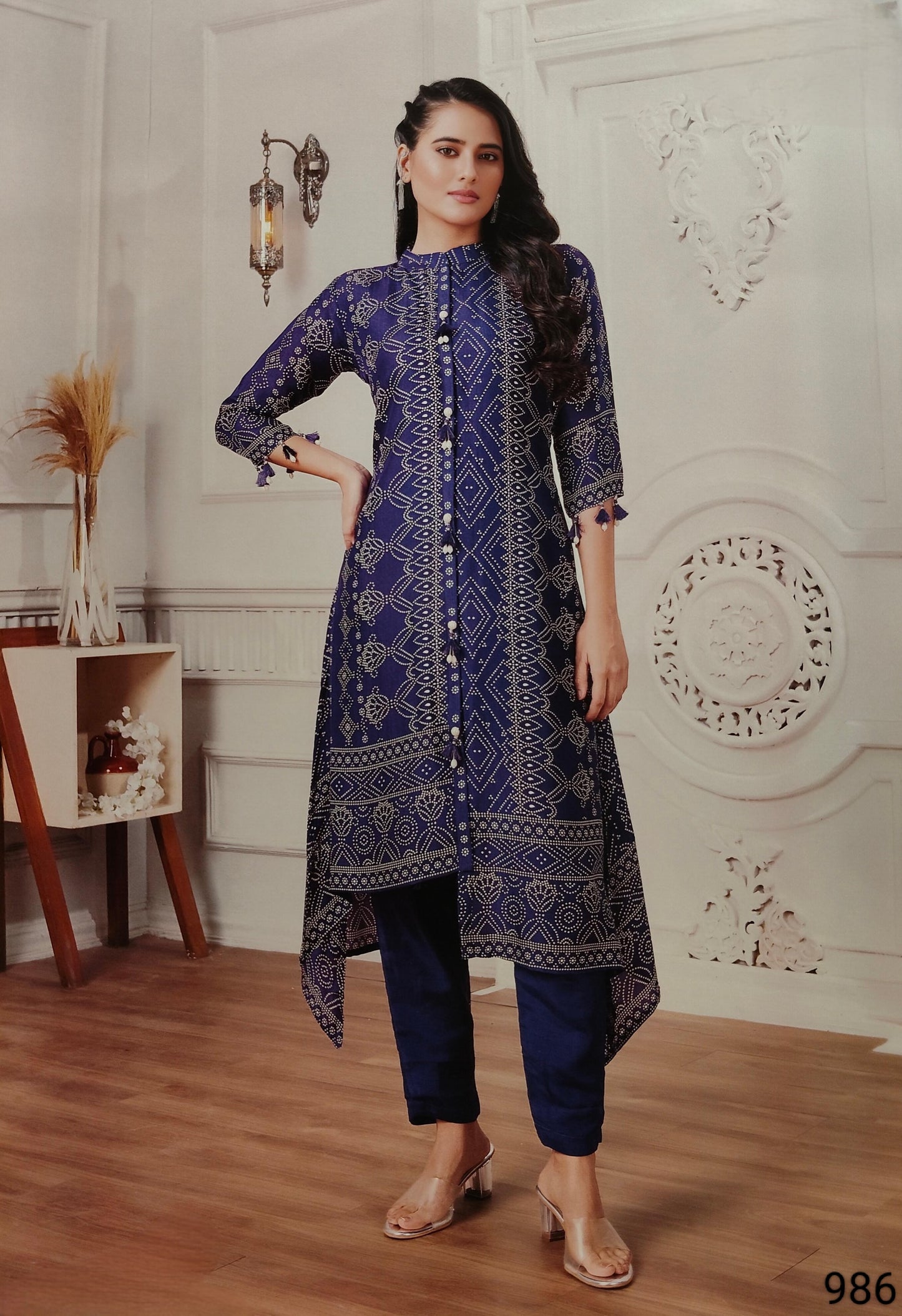 Purple Colour Kurti Set(LC-WKIS_986)