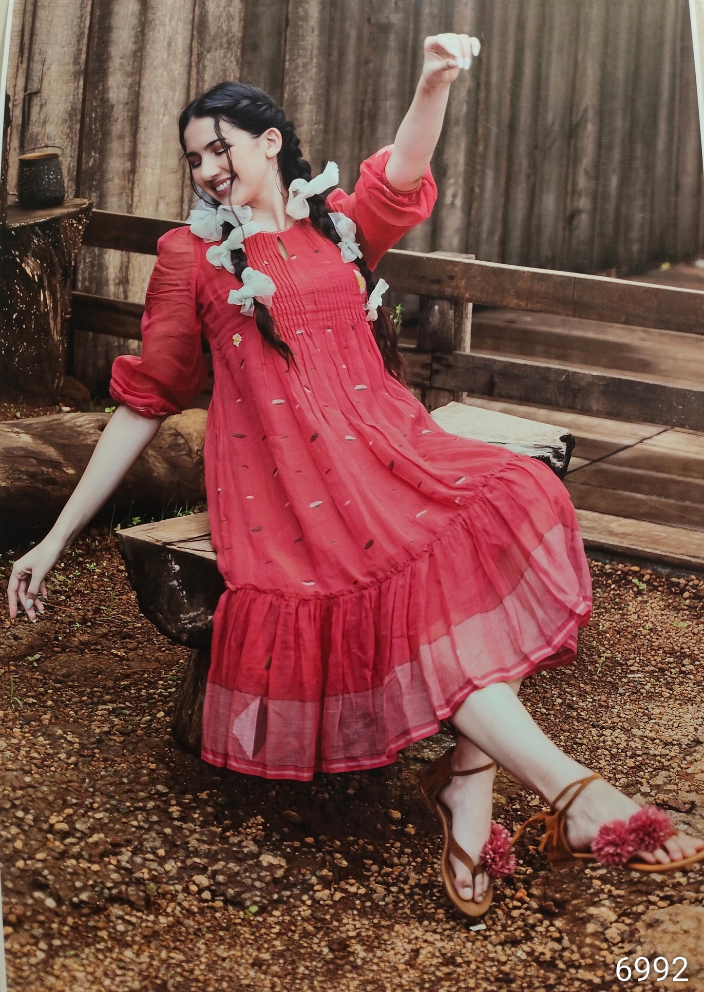 Pink Colour Kurti(LC-WKIC_6992)