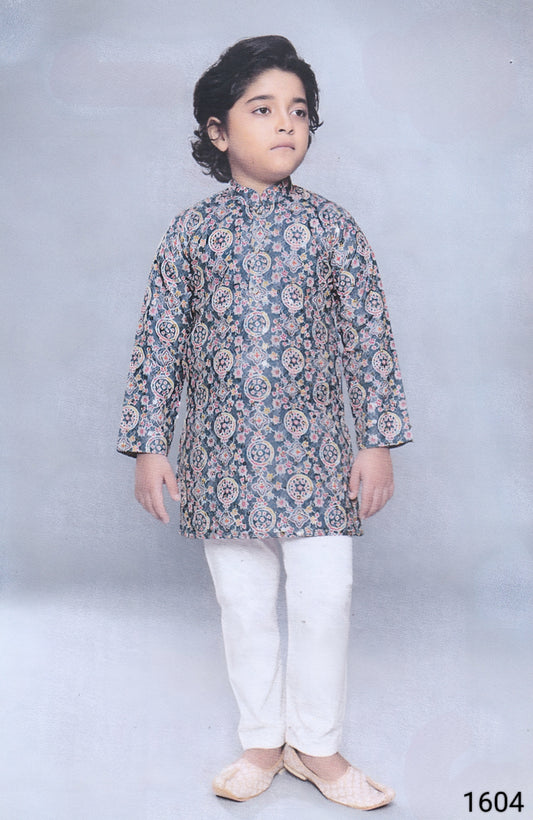 Grey Colour Kurta Set(BE-BKUS_1604)