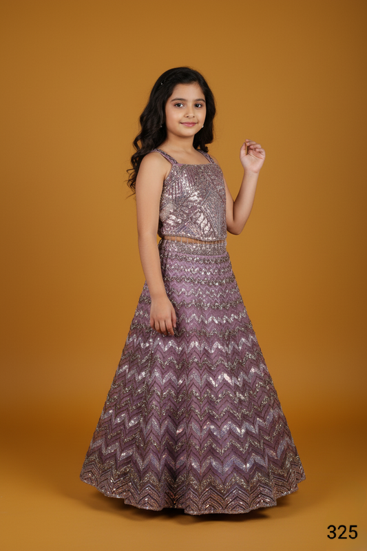 Onion Pink Colour Ghaghra Choli(GE-GGHC_325)