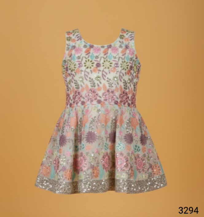 Cream Colour Plazo Set(GE-GPZS_3294)