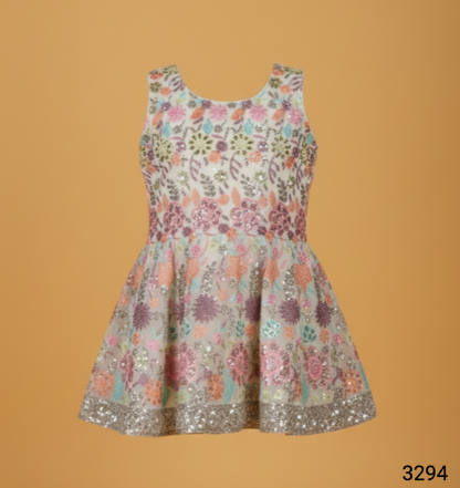 Cream Colour Plazo Set(GE-GPZS_3294)