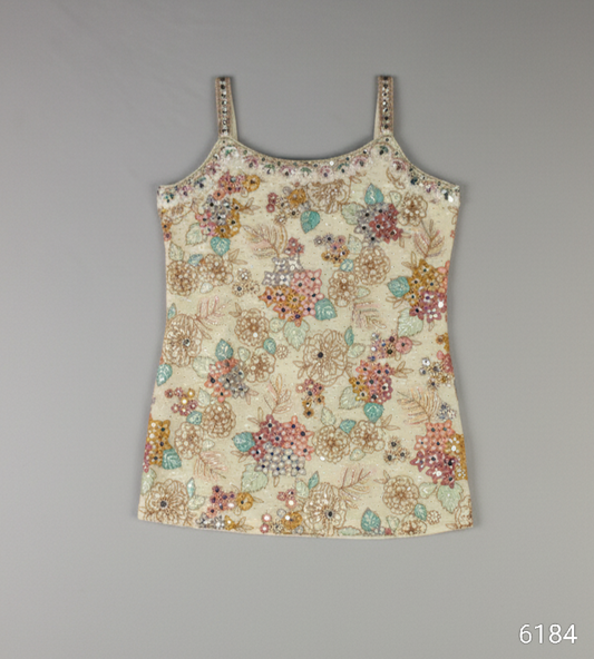 Cream Colour Plazo Set(GE-GPZS_6184)