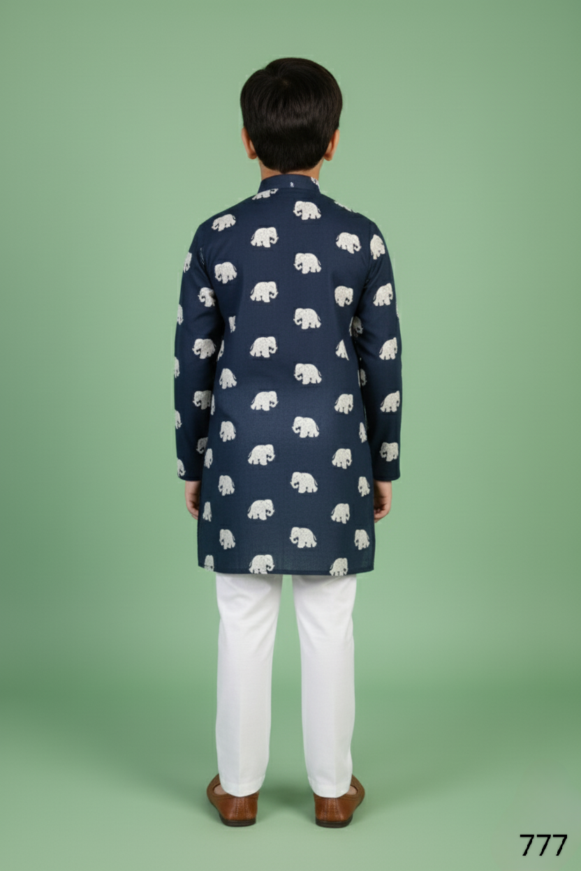 Peacock Blue Colour Kurta Set(BE-BKUS_777)