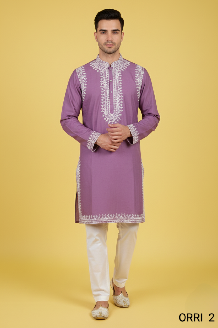 Lavender Colour Kurta with Bottom(ME-MKUS_ORRI 2)