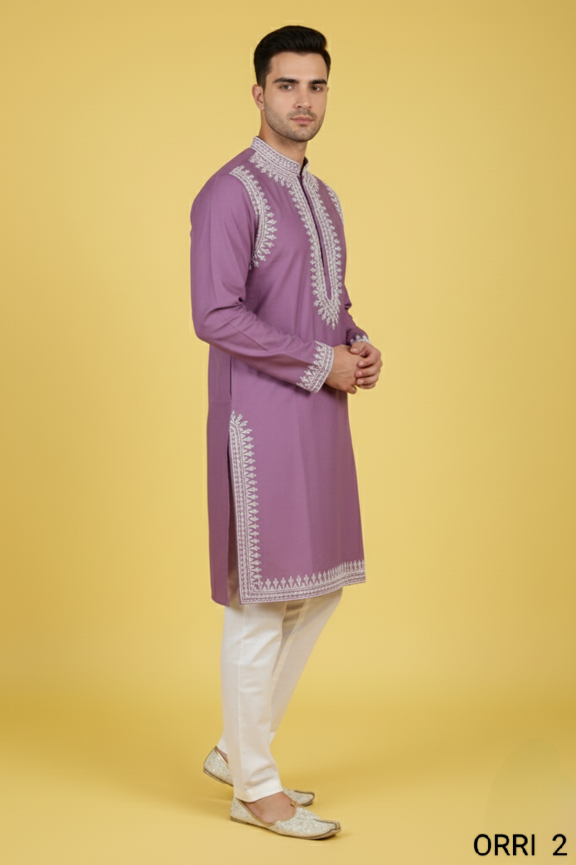 Lavender Colour Kurta with Bottom(ME-MKUS_ORRI 2)