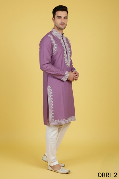Lavender Colour Kurta with Bottom(ME-MKUS_ORRI 2)