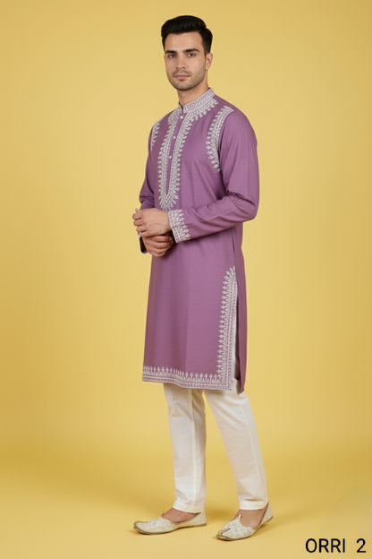 Lavender Colour Kurta with Bottom(ME-MKUS_ORRI 2)