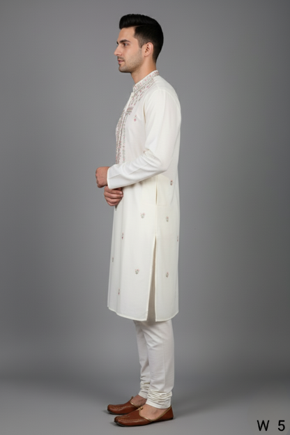 Cream Colour Kurta with Bottom(ME-MKUS_W  5)