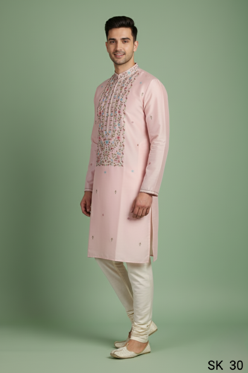 Peach Colour Kurta with Bottom(ME-MKUS_SK 30)