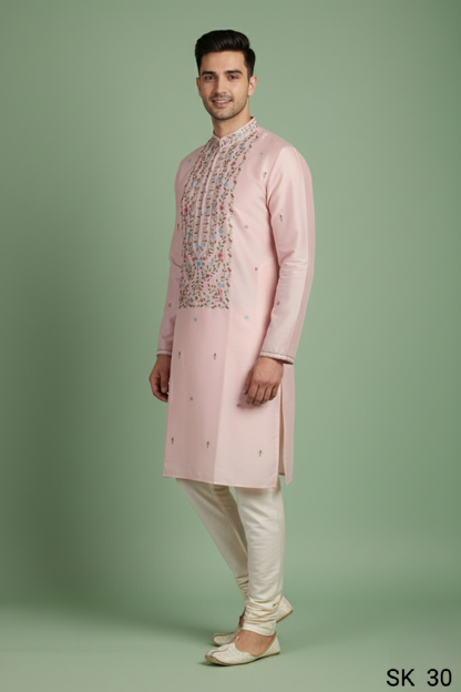Peach Colour Kurta with Bottom(ME-MKUS_SK 30)