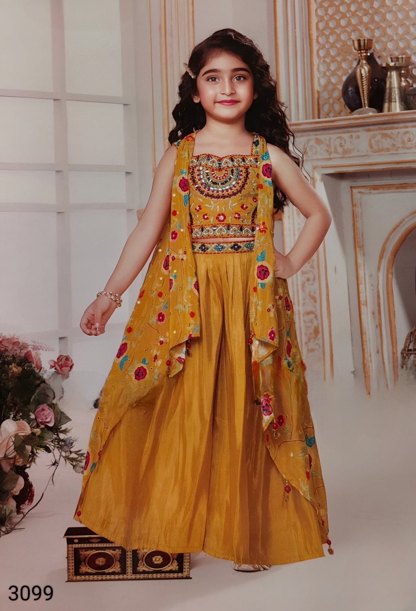 Mustard Colour Plazo Set(GE-GPZS_3099)
