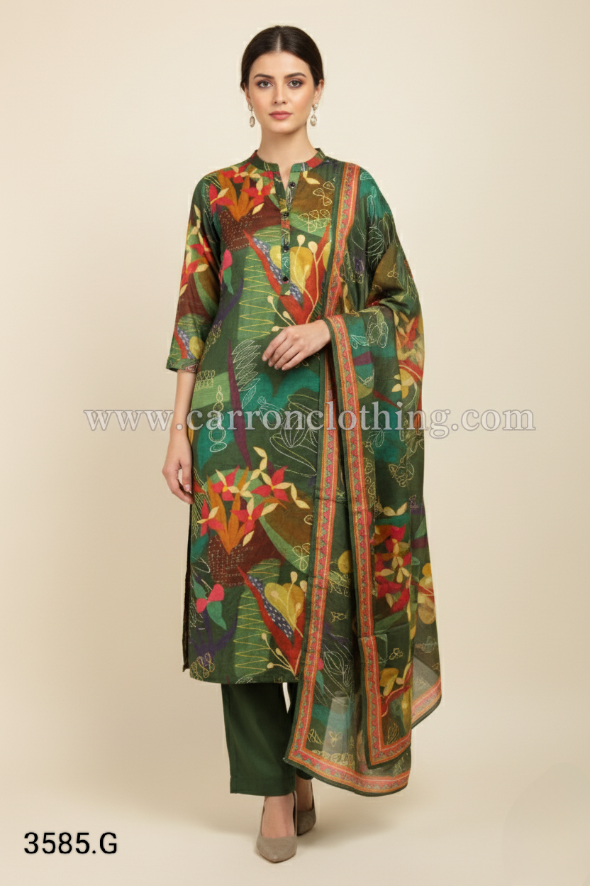 Multi Colour Kurti Set(LC-WKIS_3585.G)