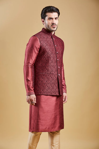 Biking Red Colour Bundi Set(ME-MBUS_JS-649)