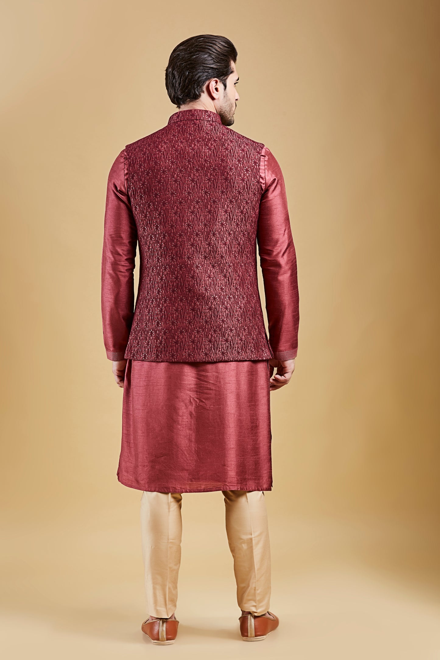 Biking Red Colour Bundi Set(ME-MBUS_JS-649)