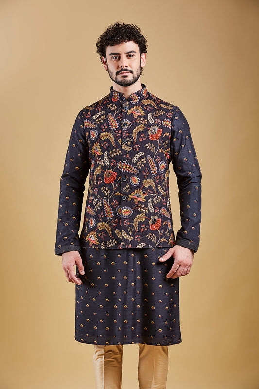 Black Colour Bundi Set(ME-MBUS_JS-669)