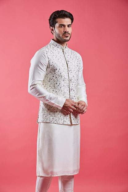 Cream Colour Bundi Set(ME-MBUS_JS-599)