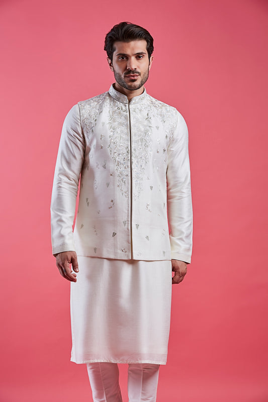 Cream Colour Bundi Set(ME-MBUS_JS-671)