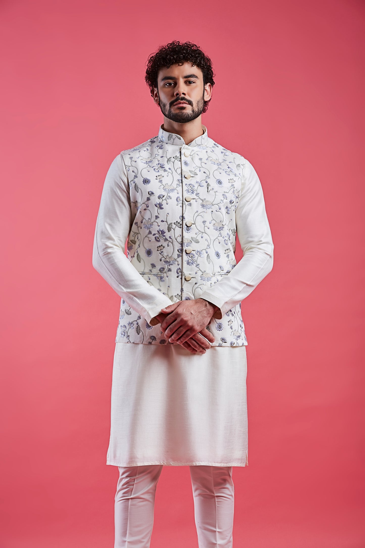 Cream Colour Bundi Set(ME-MBUS_JS-661)