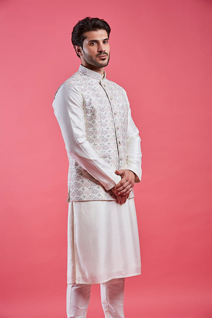 Cream Colour Bundi Set(ME-MBUS_JS-527)