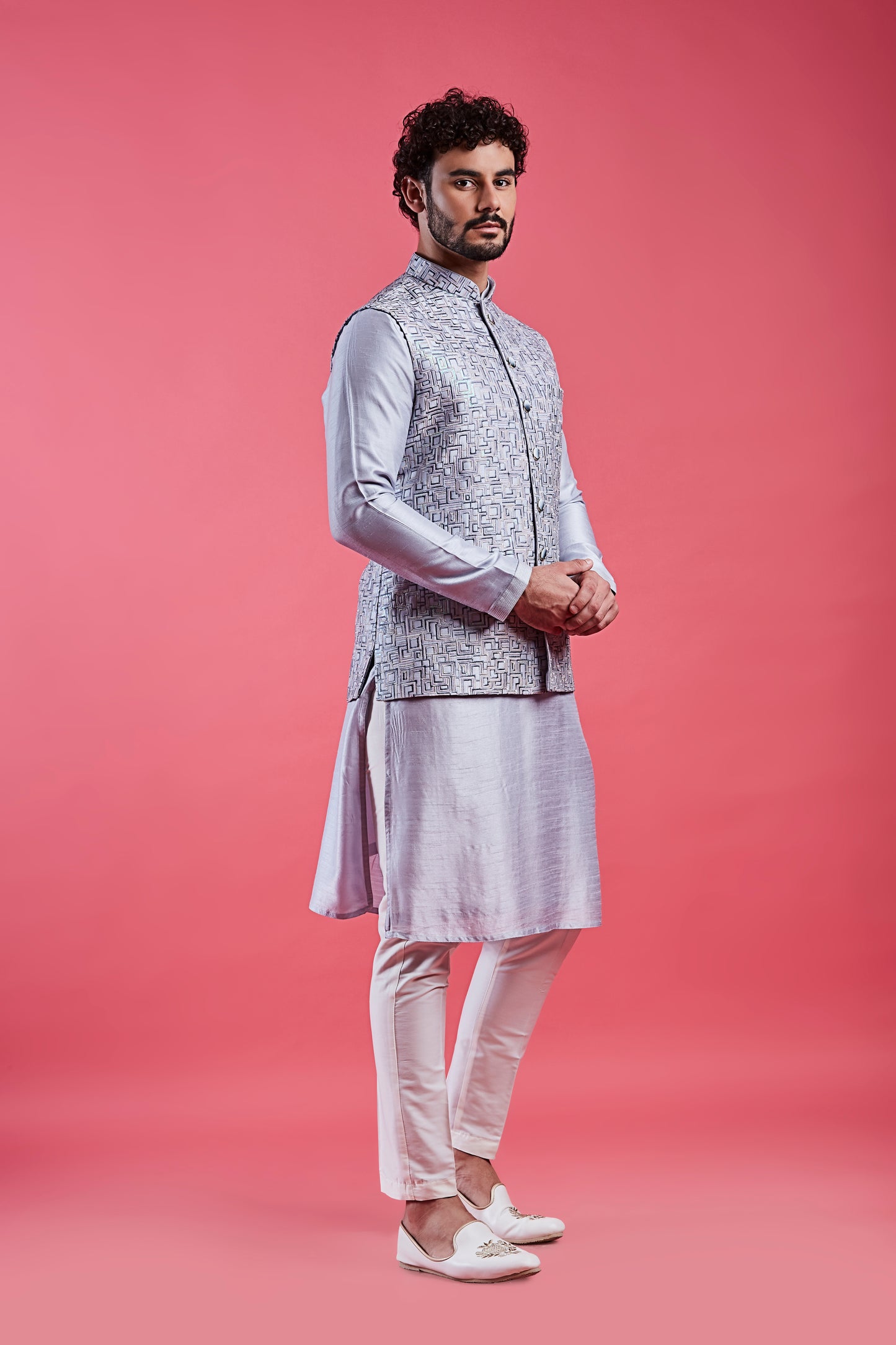 Sky Blue Colour Bundi Set(ME-MBUS_JS-660)