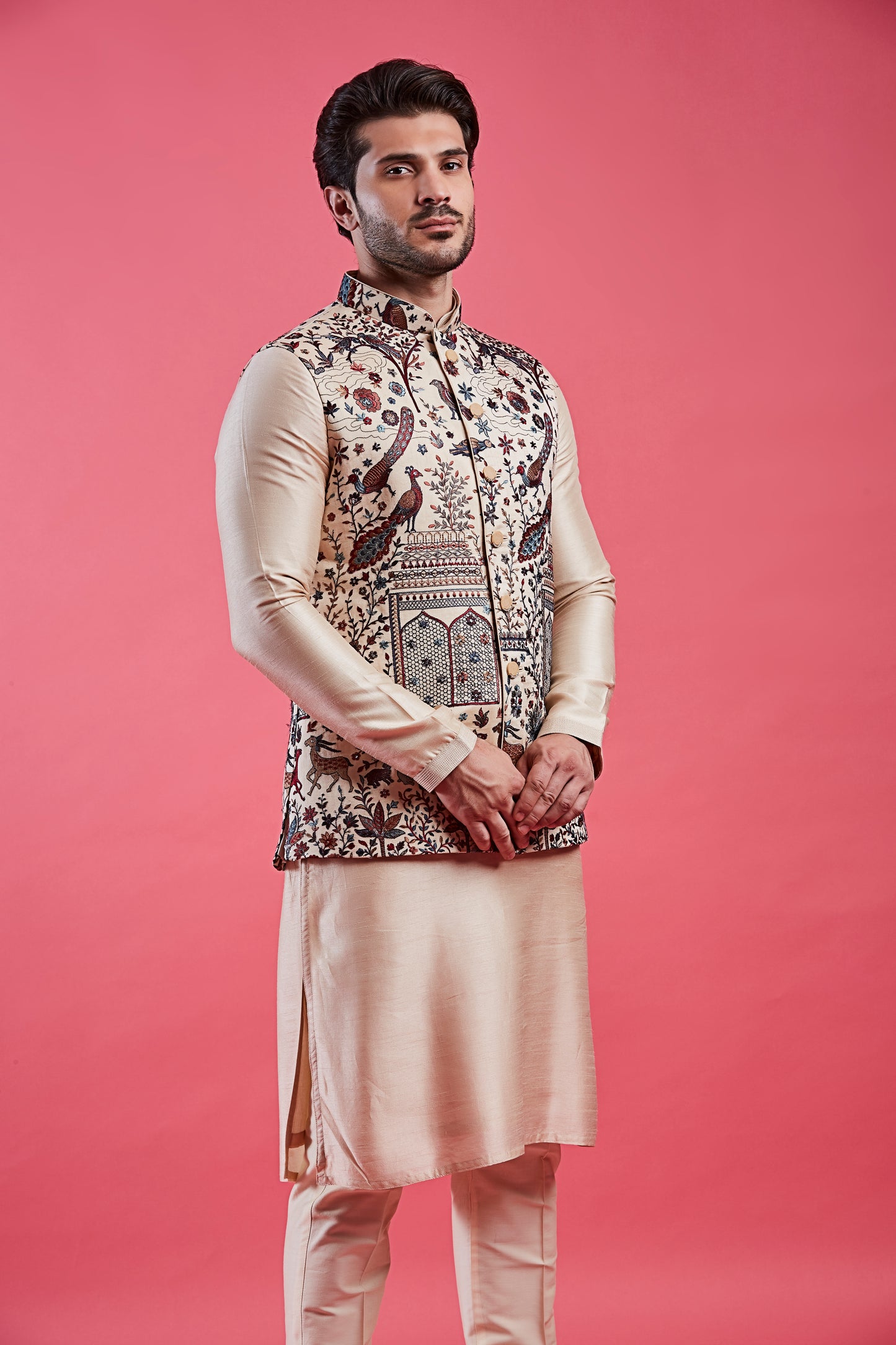 Fawn Colour Bundi Set(ME-MBUS_JS-655)