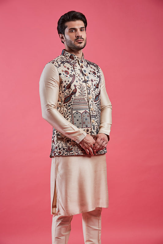 Fawn Colour Bundi Set(ME-MBUS_JS-655)