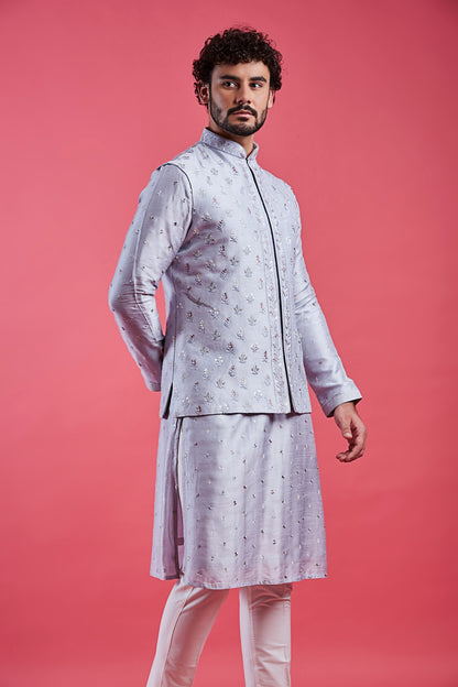 Sky Blue Colour Bundi Set(ME-MBUS_JS-664)