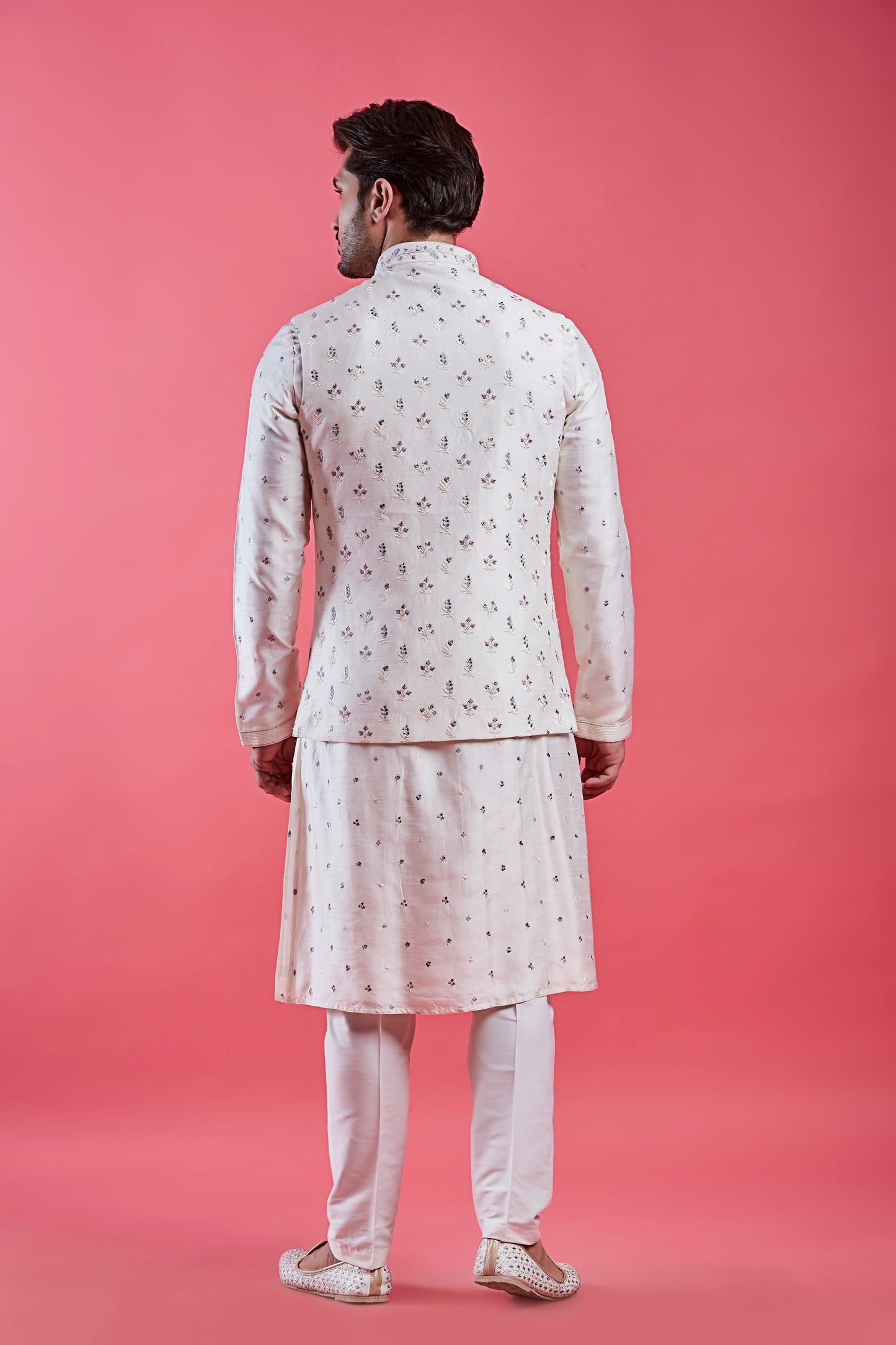 Cream Colour Bundi Set(ME-MBUS_JS-664)