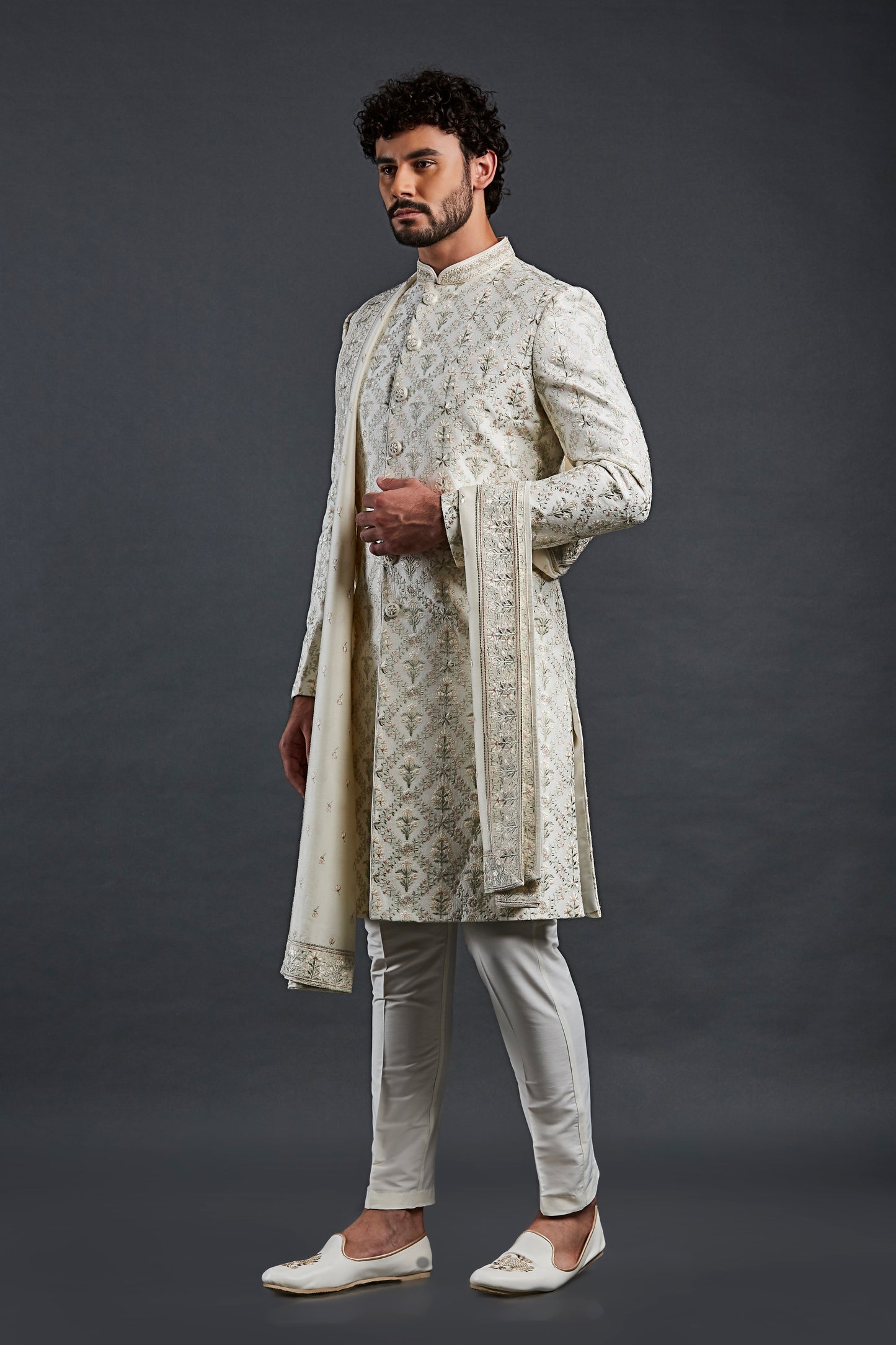 Cream Colour  Sherwani (ME-MSRW_IW-22)