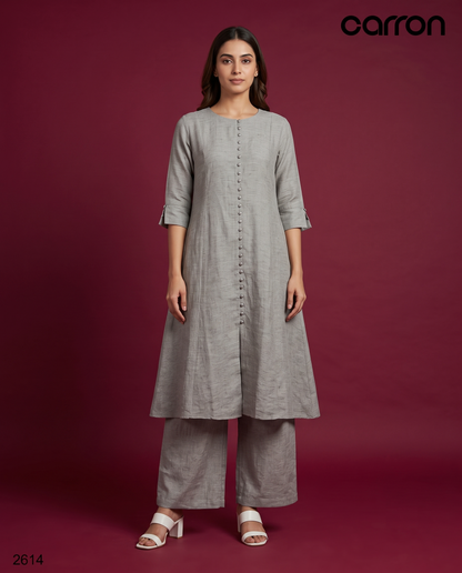 Grey Colour Kurti Set(LC-WKIS_2614)
