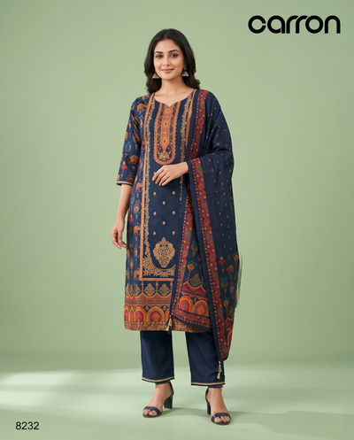 Navy Blue Colour Kurti Set(LC-WKIS_8232)