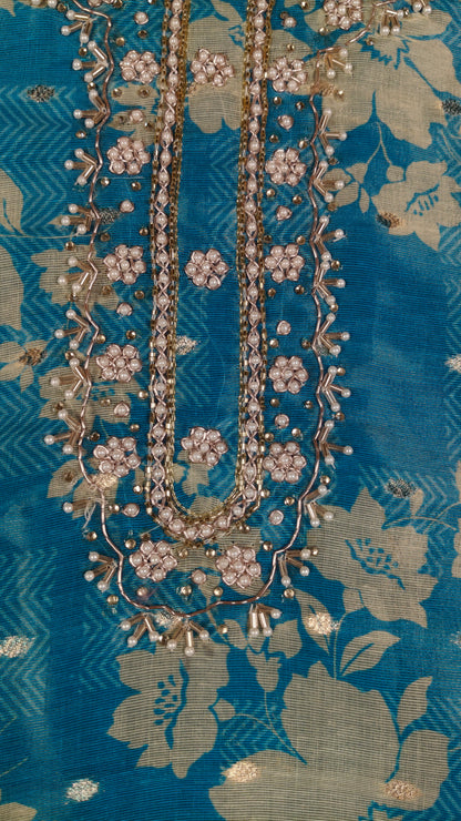 Sky Blue Colour Kurti Set(LC-WKIS_2331)
