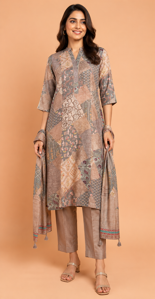 Multi Colour Kurti Set(LC-WKIS_5151T)