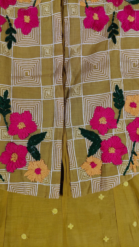 Mustard Colour Kurti Set(LC-WKIS_7649)