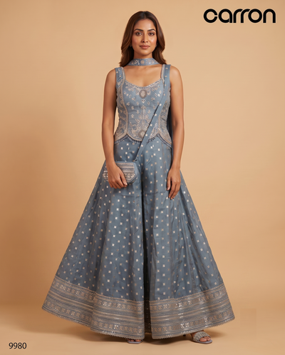 Blue Colour Ghaghra Choli(LE-WGHC_9980)