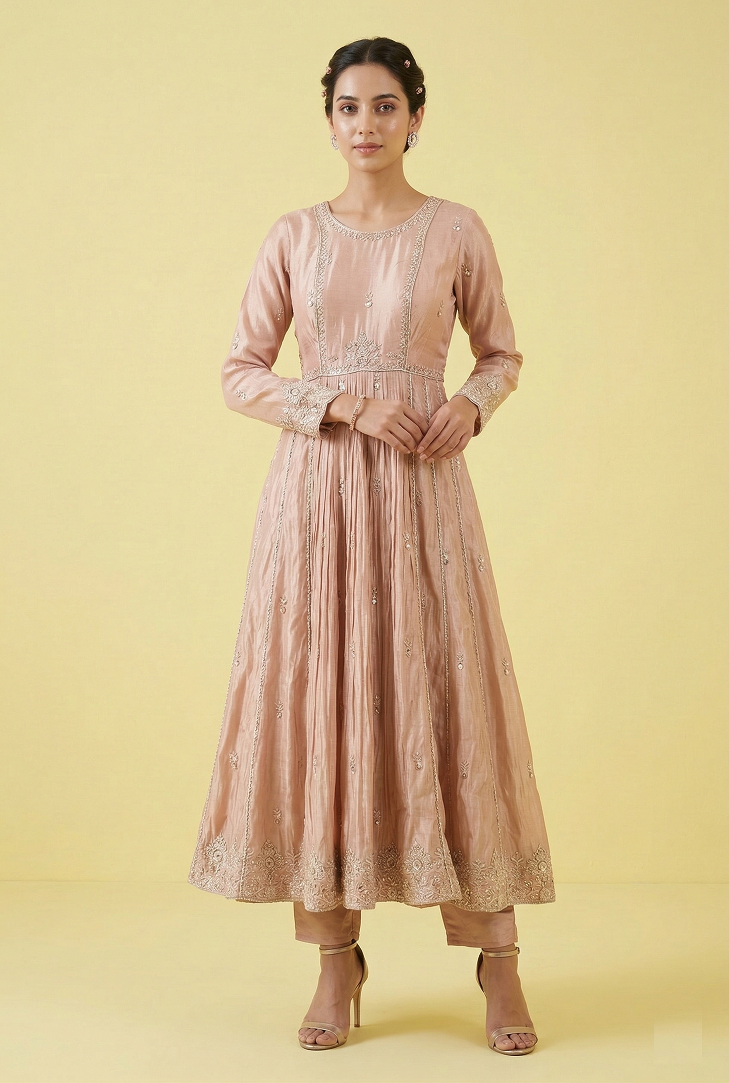 Peach Colour Pant Set(LE-WPNS_2898)