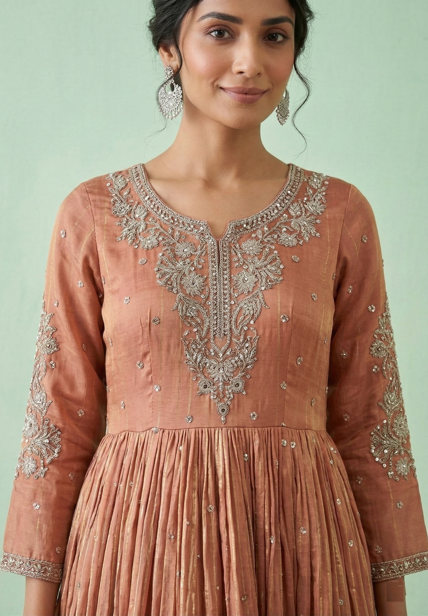 Onion Pink Colour Gown(LE-WGWN_3012)